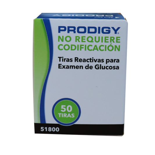 Tiras reactivas para examen de glucosa