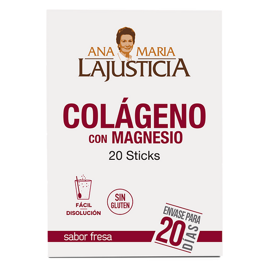 Colágeno con Magnesio Sabor Fresa (20 sticks)